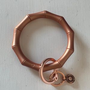 O Venture Rose Gold Silicon Big O Key Ring